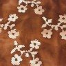 201543-2-035 - Brown Batik with three flowers print - BACK IN STOCK SEPT 29