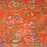 Batiks-044- Orange Batik with stamped flower design - BACK IN STOCK JULY 6
